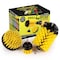 Drill Brush Power Scrubber By Useful Products 5 in W 7 in L Brush, Yellow Y-S-42J-QC-DB - alternate 1